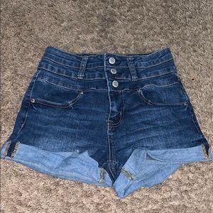 aeropostale denim shorts high waisted